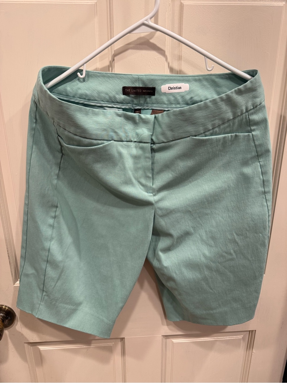 The Limited Mint Green Tailored Bermuda Shorts